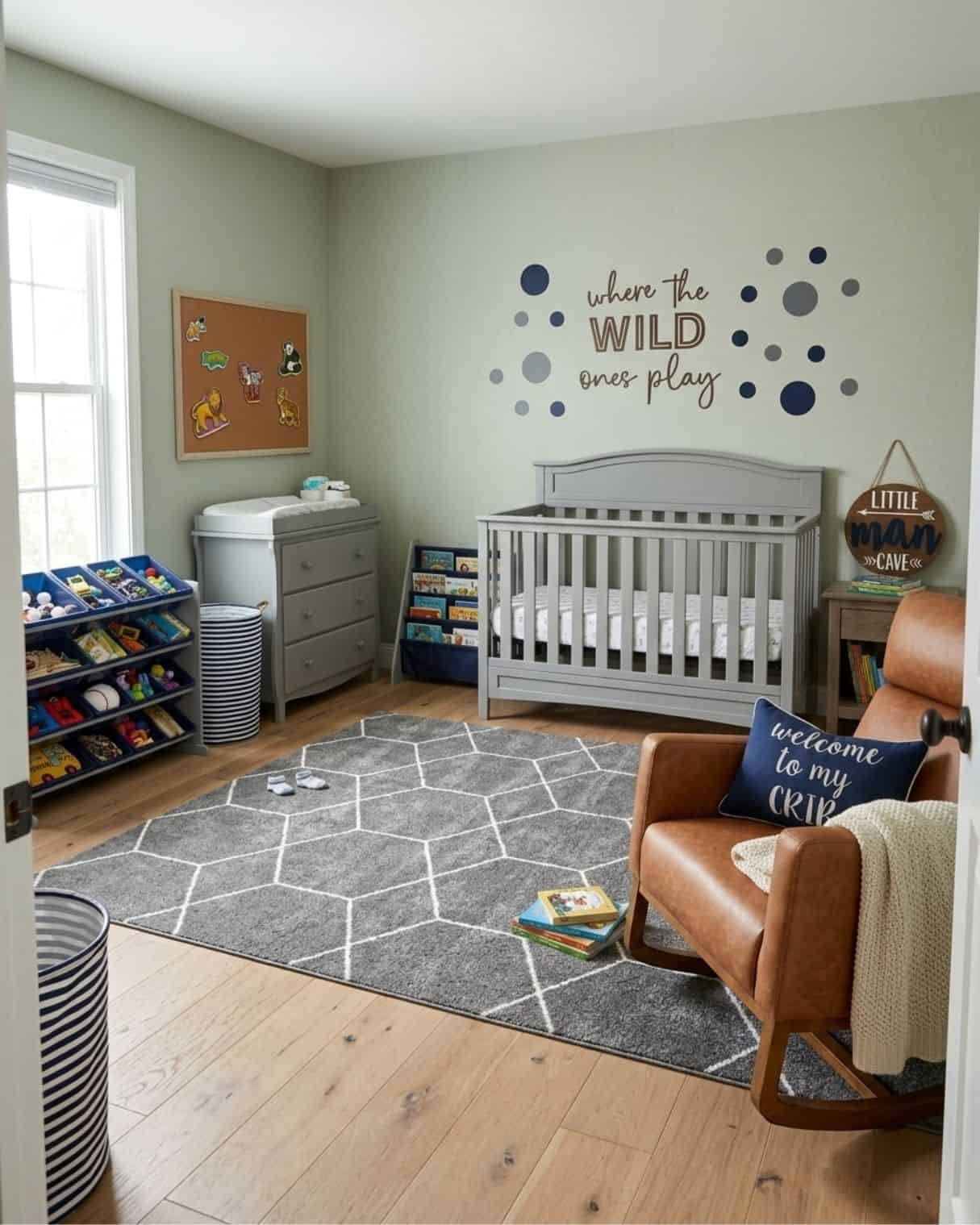 Boys Room Nursery Design: Little Man Cave - Abloom Decor