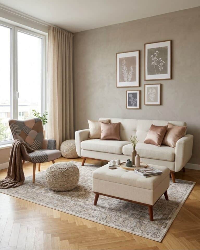 Cozy Neutral Living Room Design