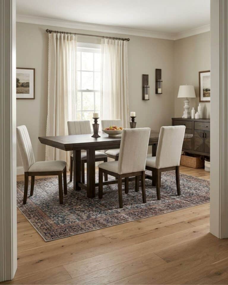 Dark Brown Dining Table Formal Dining Room Idea