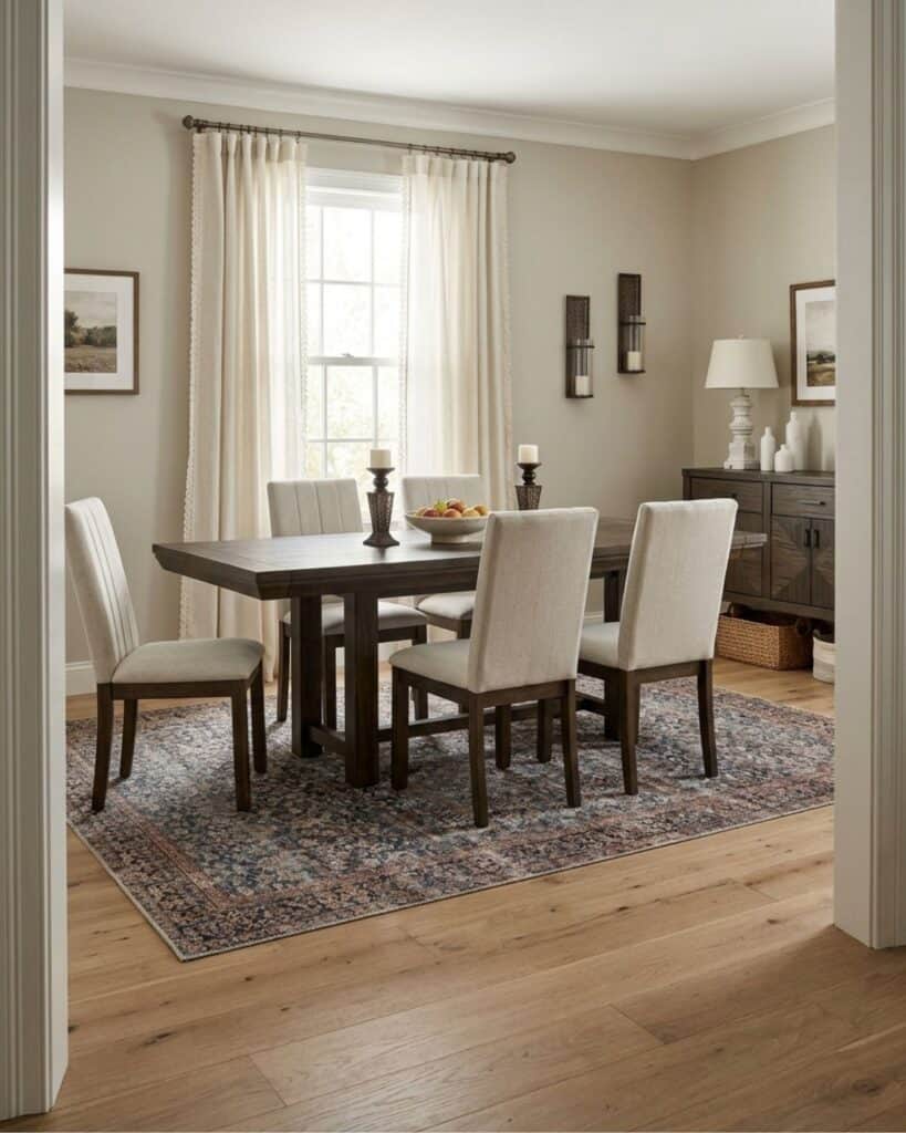 Dark Brown Dining Table Formal Dining Room Idea