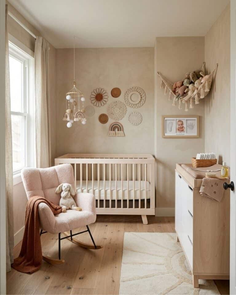 Dreamy Boho Nursery Idea With Neutral Hues