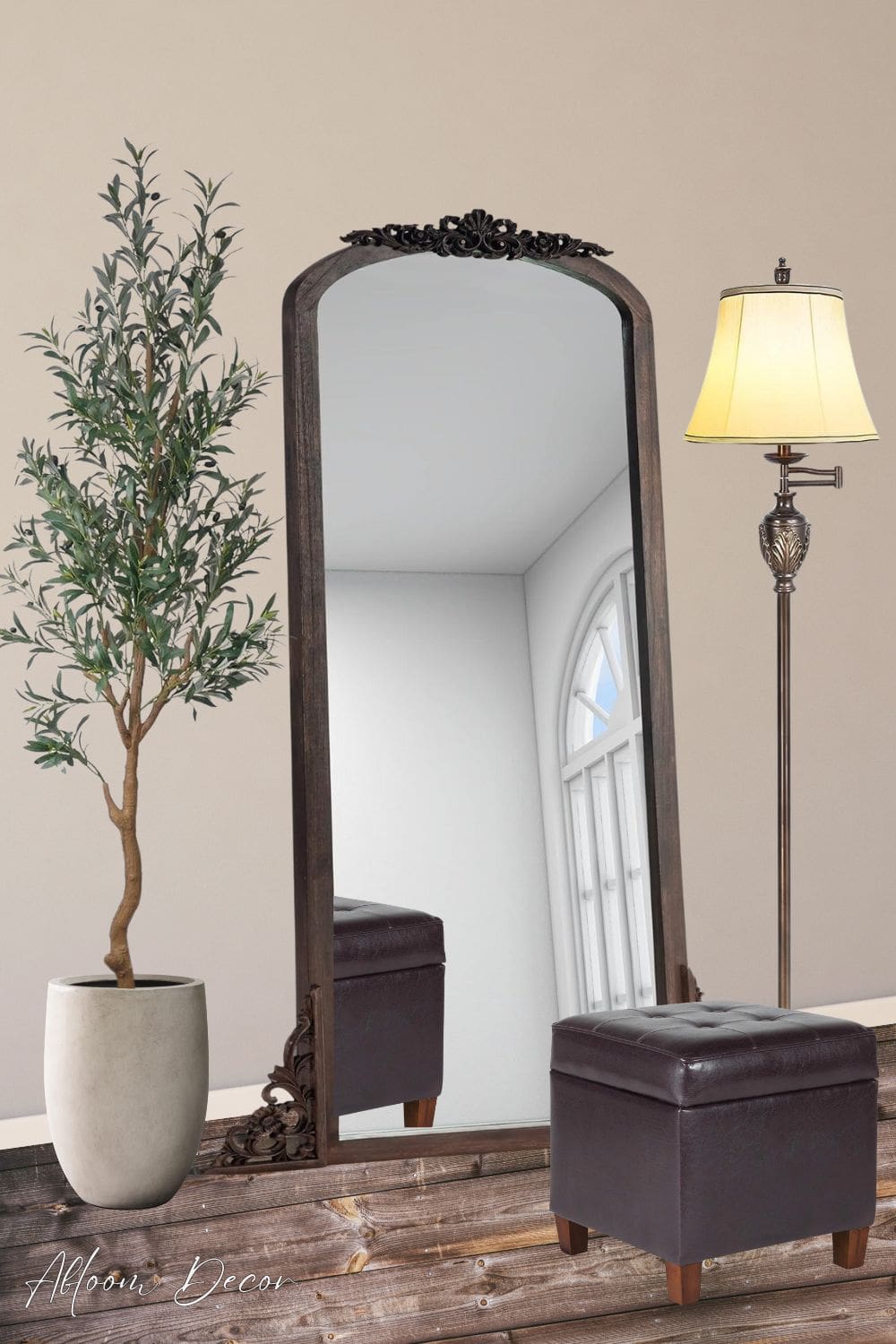 Full Length Mirror Entryway Idea, Entryway Design Idea