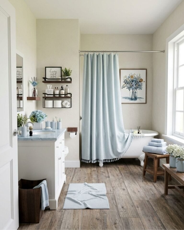 Light Blue Bathroom Decor
