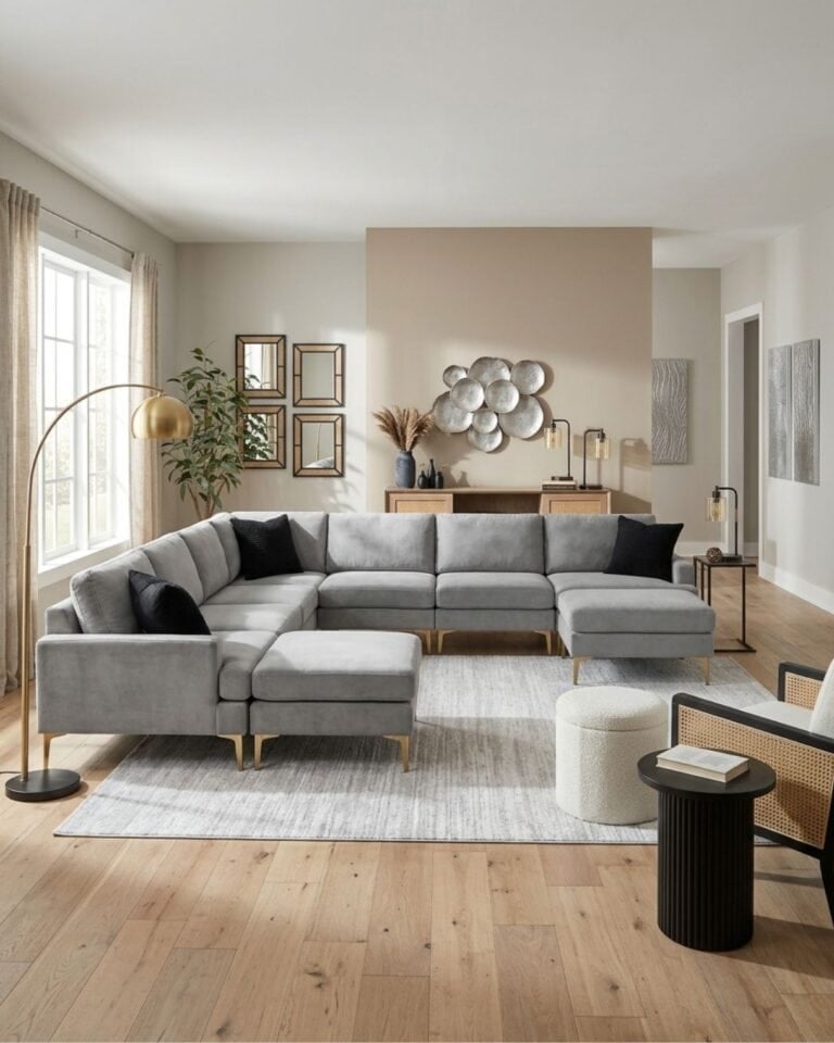 Boho Contemporary Living Room Idea