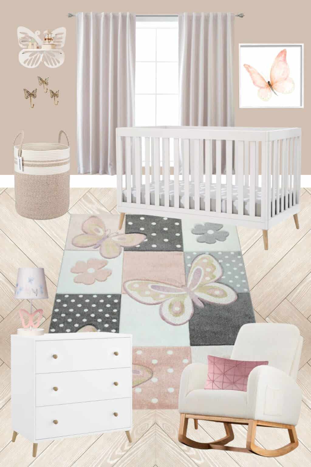 Pink Butterfly Nursery Idea for Your Baby Girl
