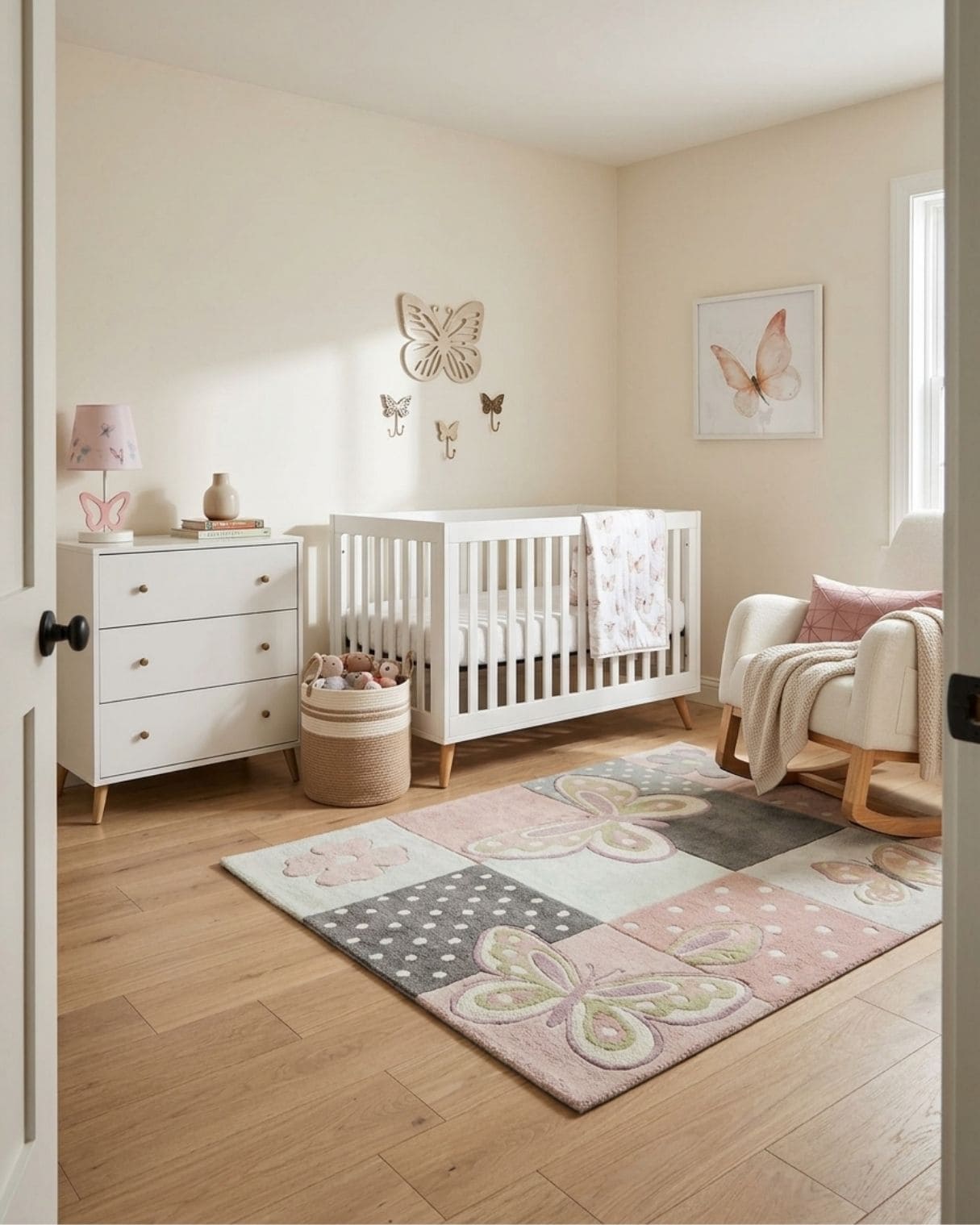 Pink Butterfly Nursery Idea for Your Baby Girl