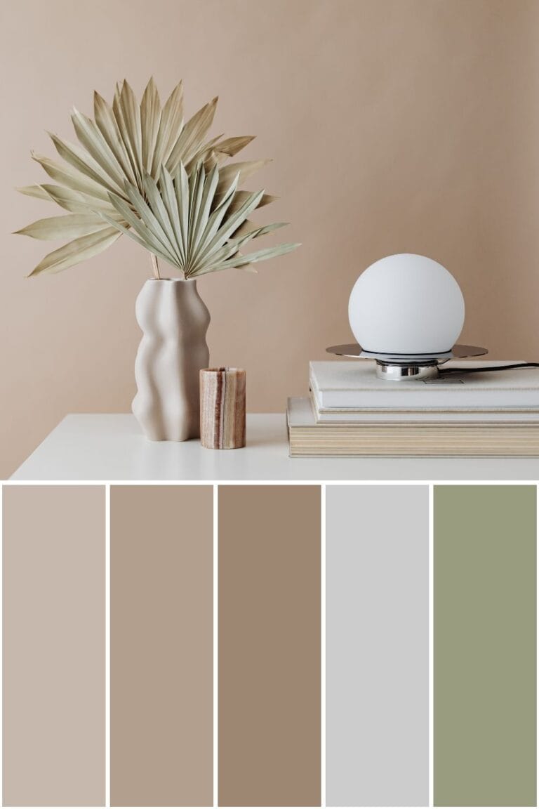 Nature color palette with a brown and green color scheme