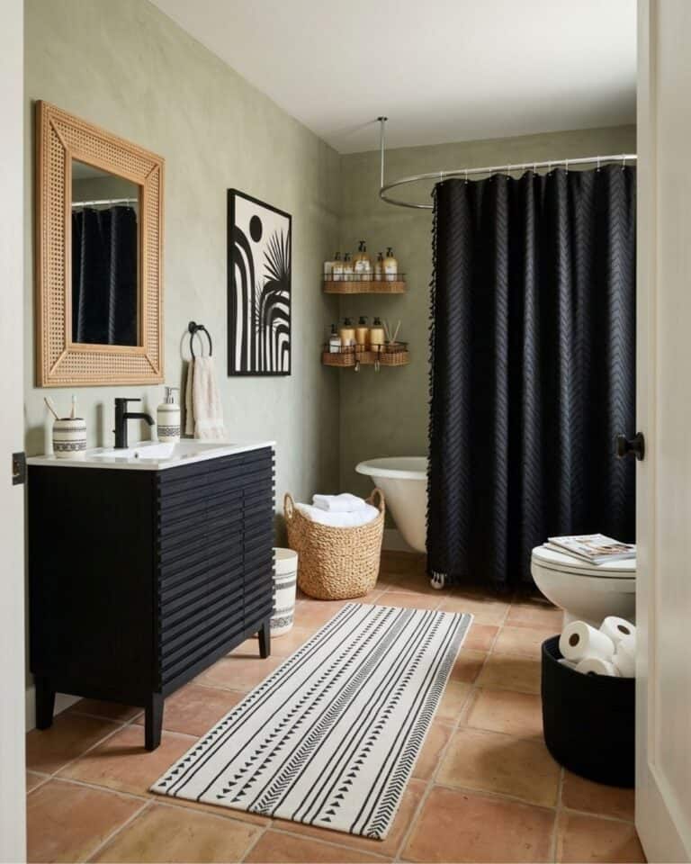 Boho Chic Bathroom Design