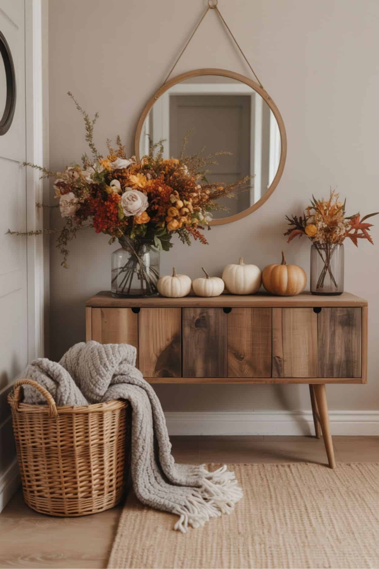 Soothing Light Blue Bathroom Decor Ideas with Wood Accents