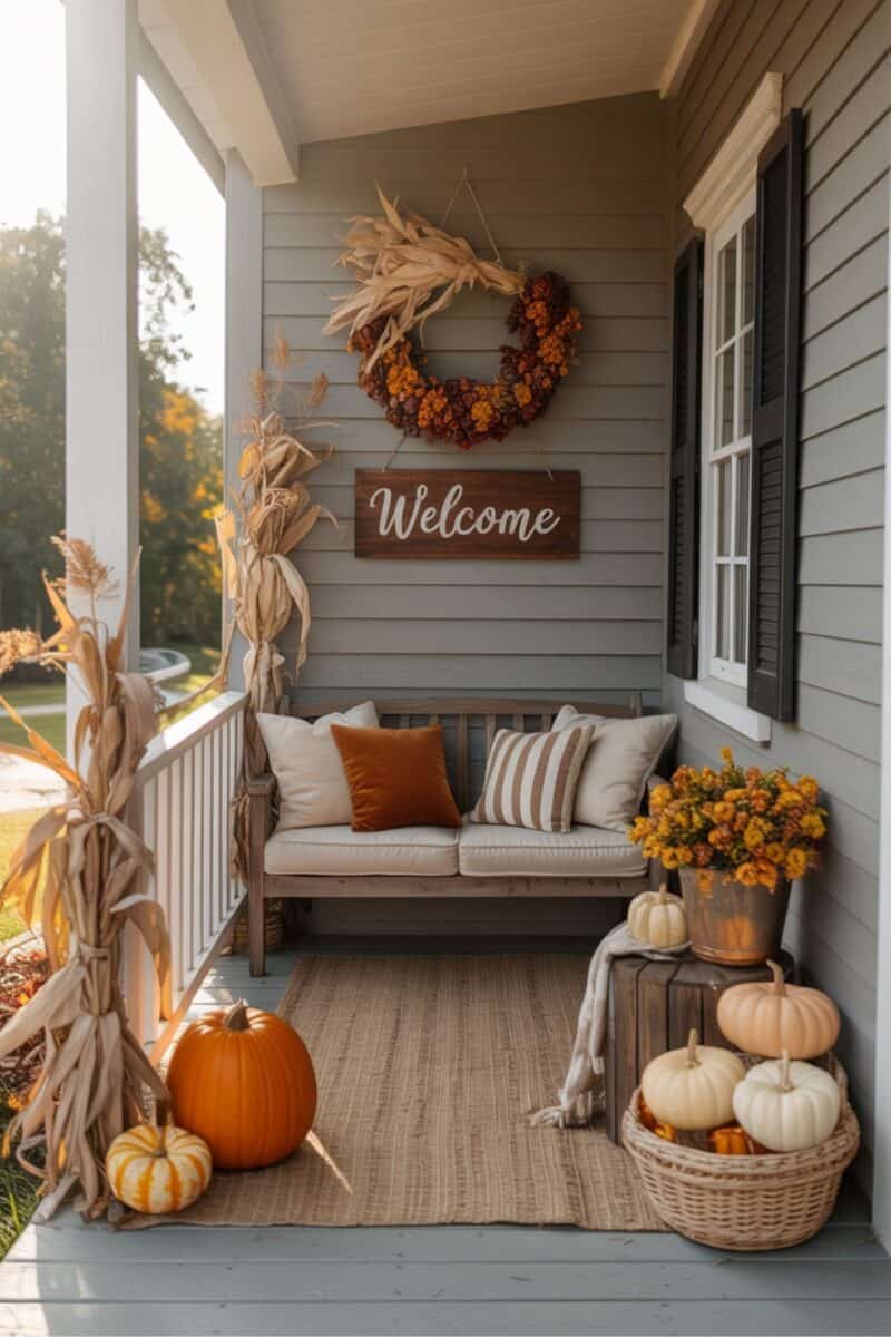 20+ Fall Porch Decor Ideas for a Cozy Fall Vibe