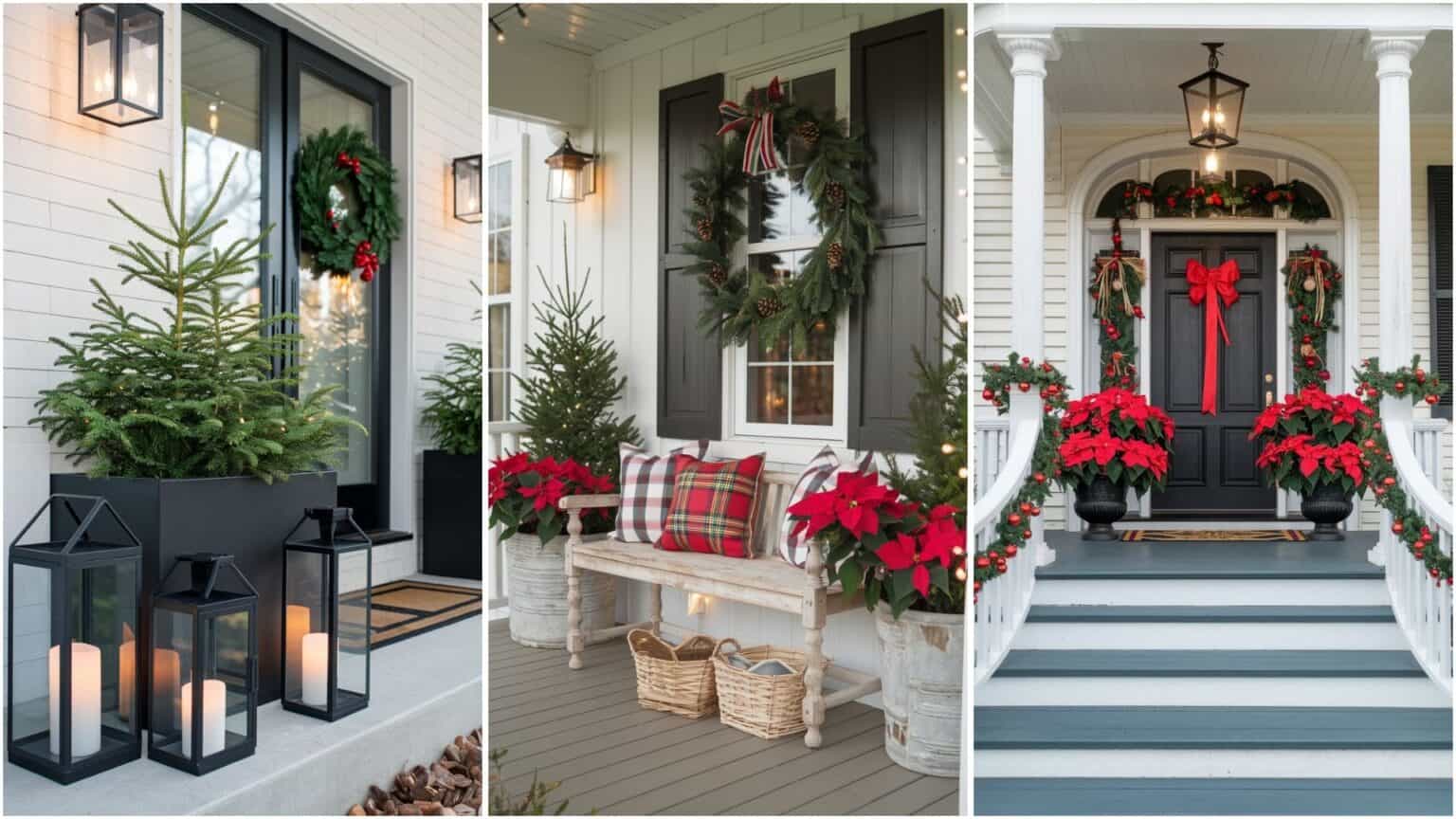 15 Festive Christmas Porch Decor