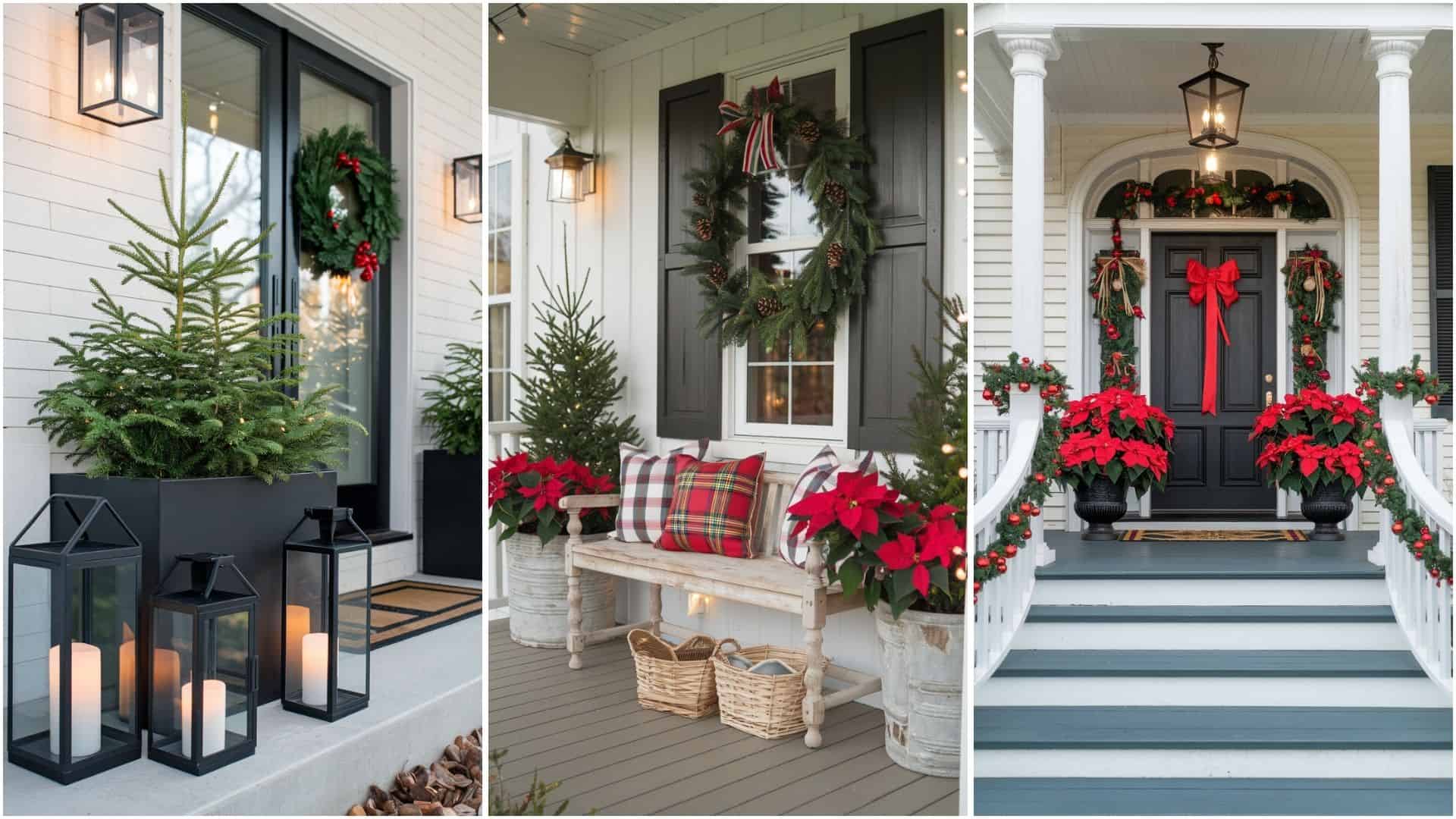 15 Festive Christmas Porch Decor
