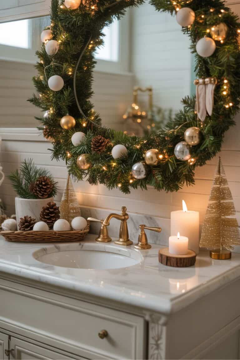 Festive Christmas Bathroom Decor Ideas
