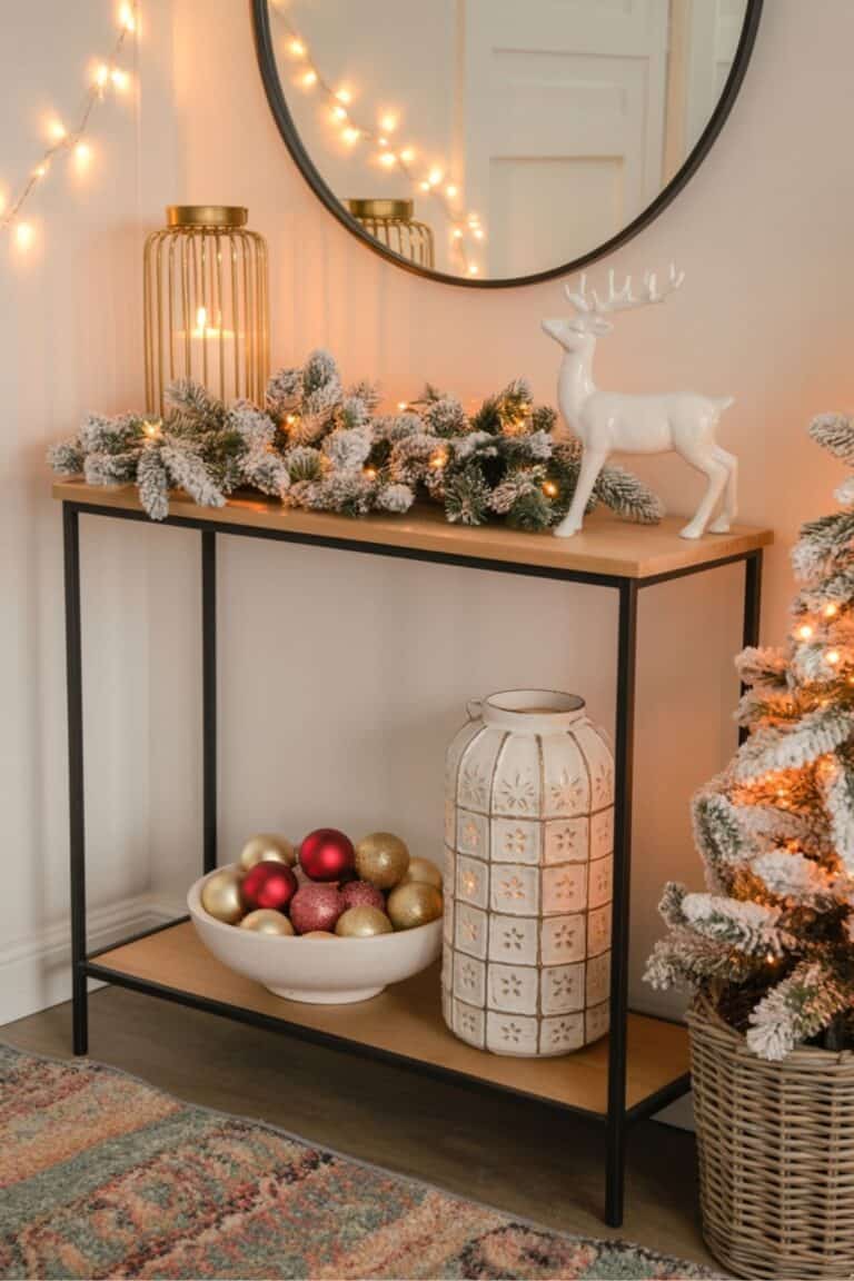 Festive Christmas Entryway Decor Ideas