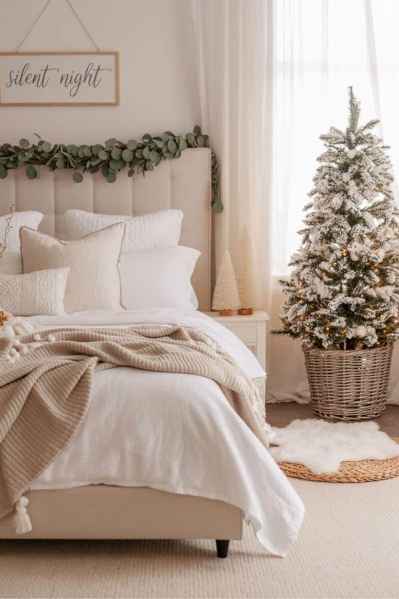 15 Beautiful Christmas Bedroom Decor Ideas You'll Love
