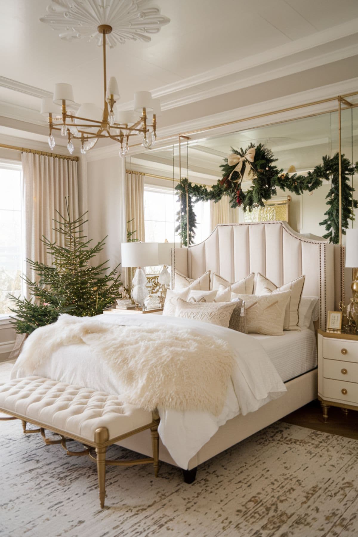 15 Beautiful Christmas Bedroom Decor