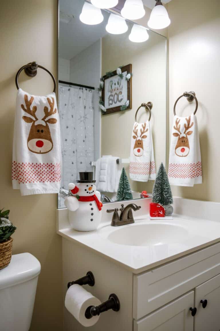 15 Festive Christmas Bathroom Decor Ideas You'll Love