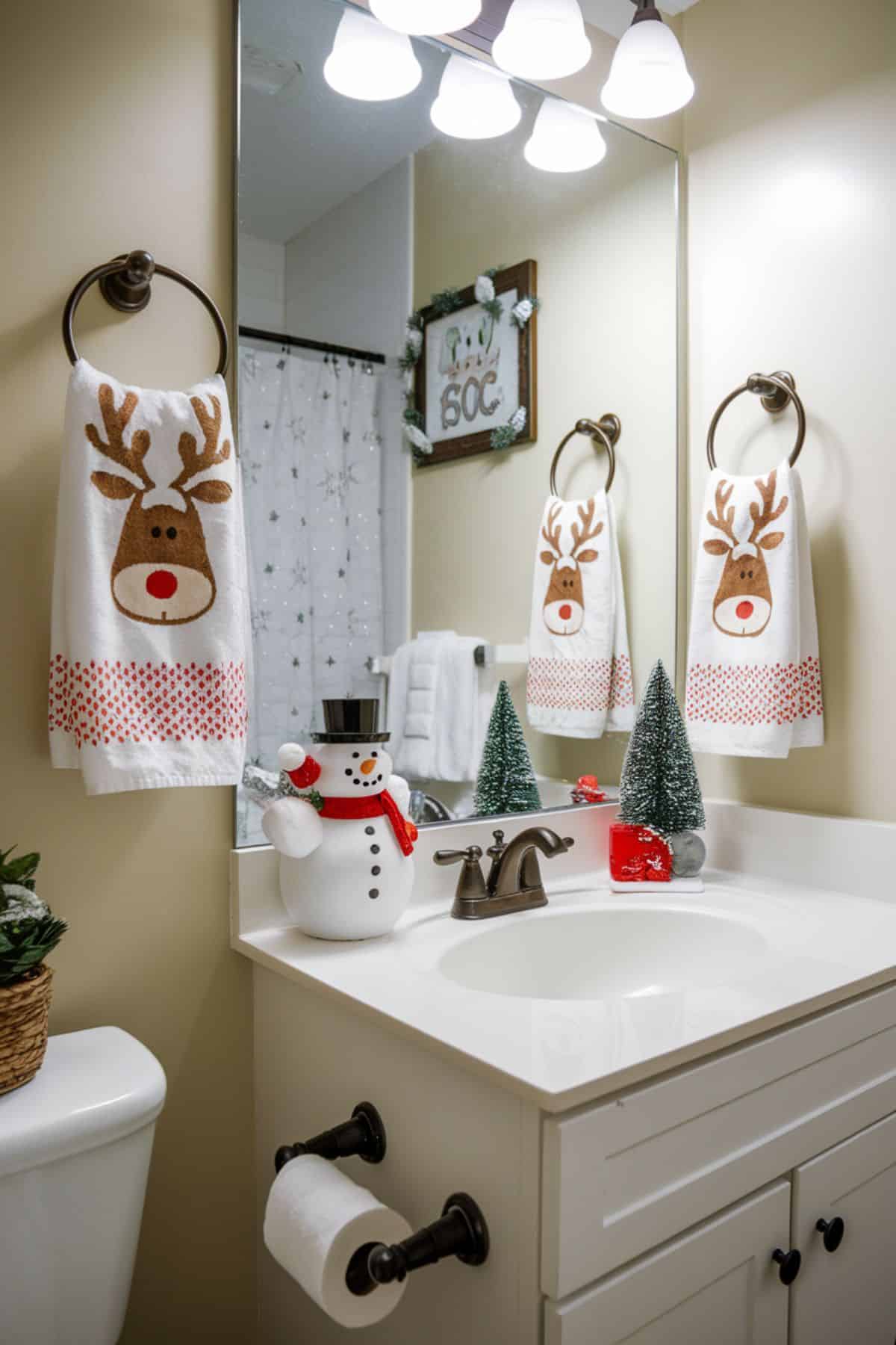 15 Festive Christmas Bathroom Decor Ideas You'll Love