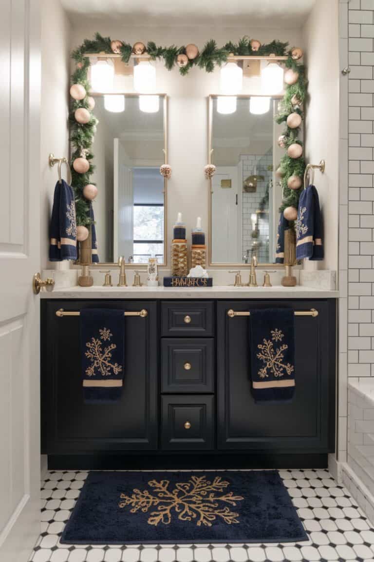 15 Festive Christmas Bathroom Decor Ideas You'll Love