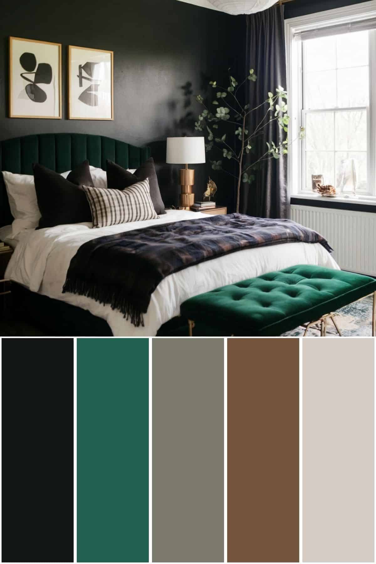Dark Emerald Green Color Combination