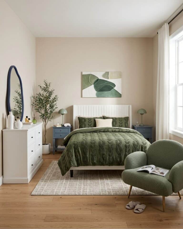 Small Modern Eclectic Bedroom Design