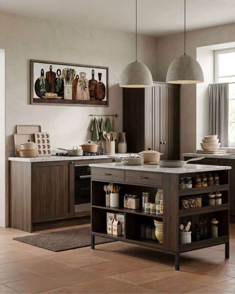 Dark Brown Kitchen Design