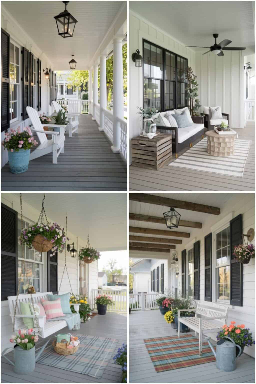 Farmhouse Front Porches For a Cozy Welcome - Abloom Decor
