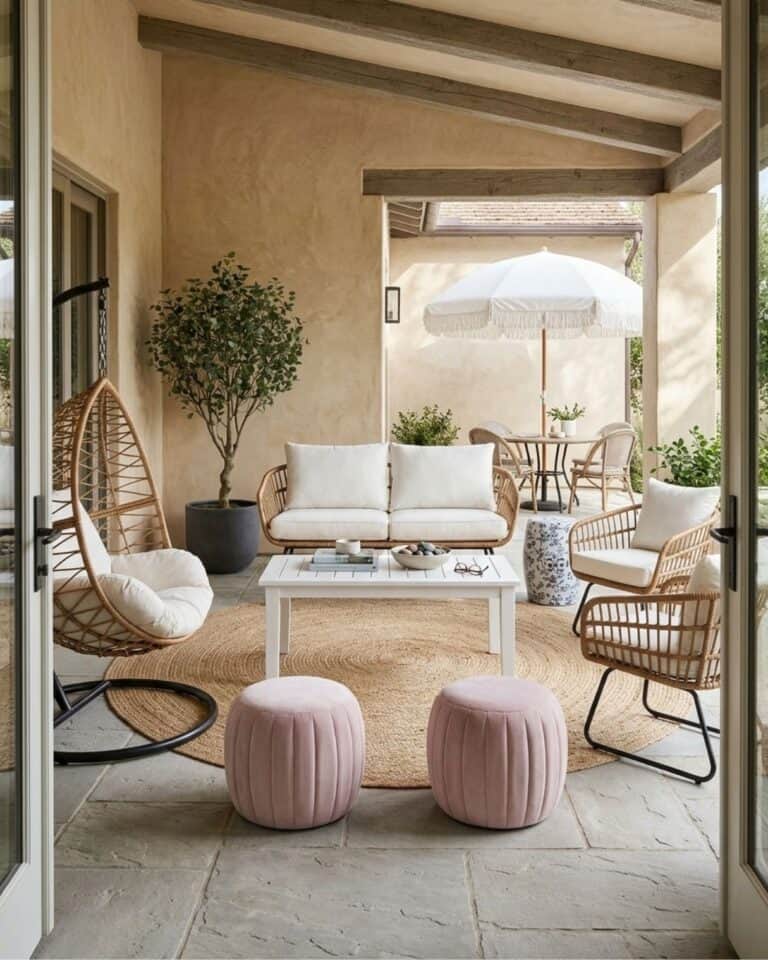 Chic Backyard Lounge Setup