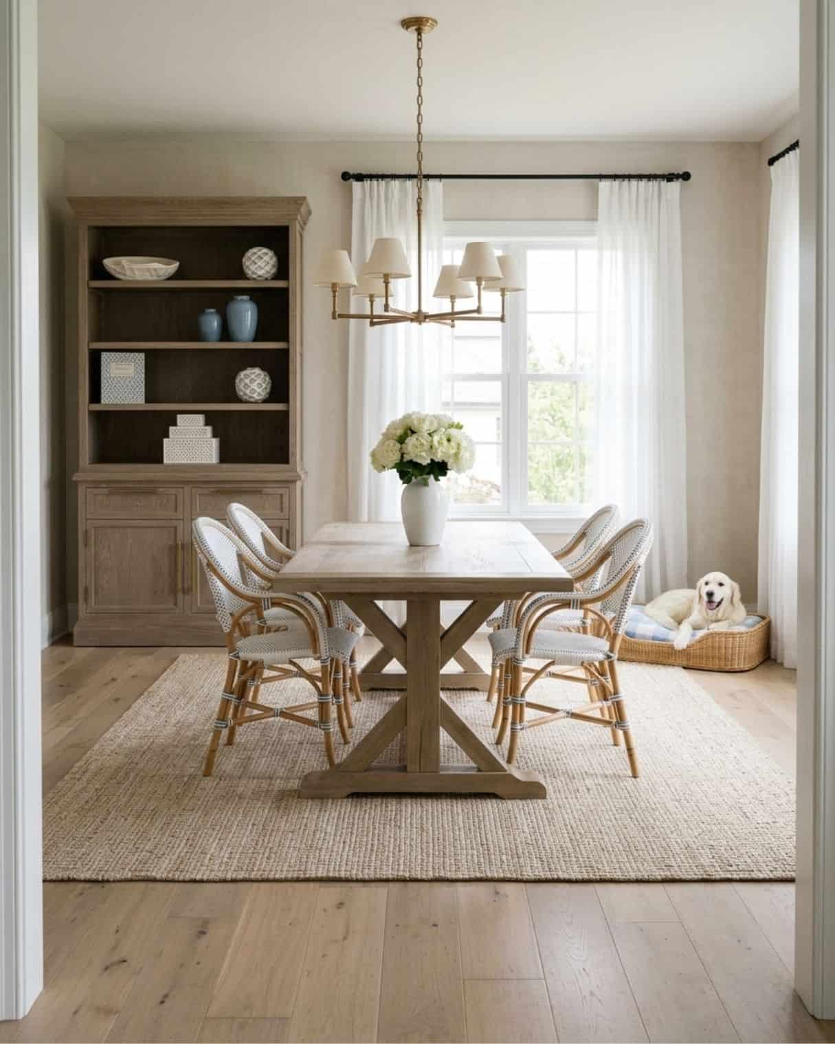 Coastal Farmhouse Dining Room Mood Board