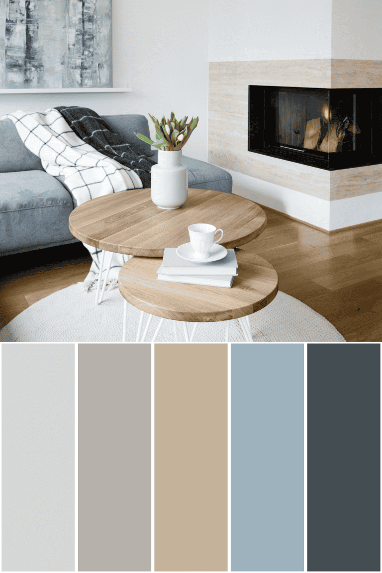 Beige and Blue Color Palette
