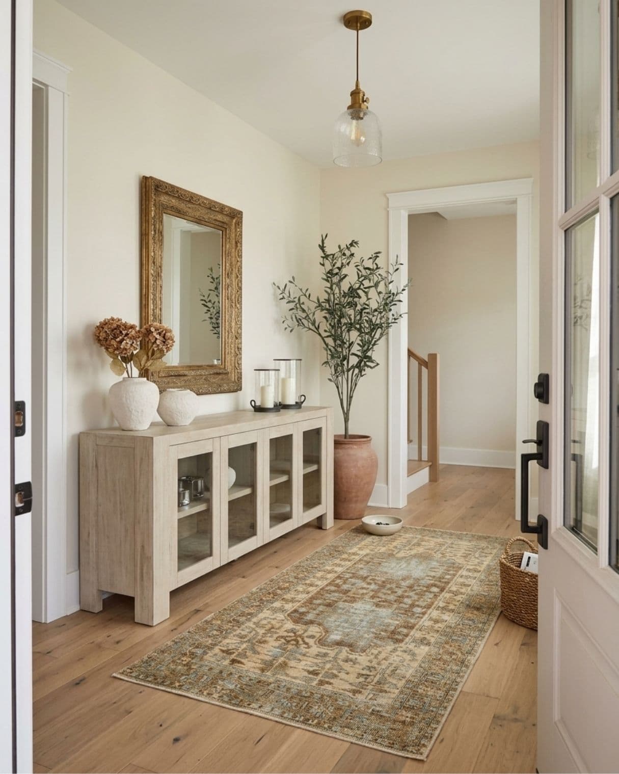 Earthy Neutral Entryway Decorating Ideas