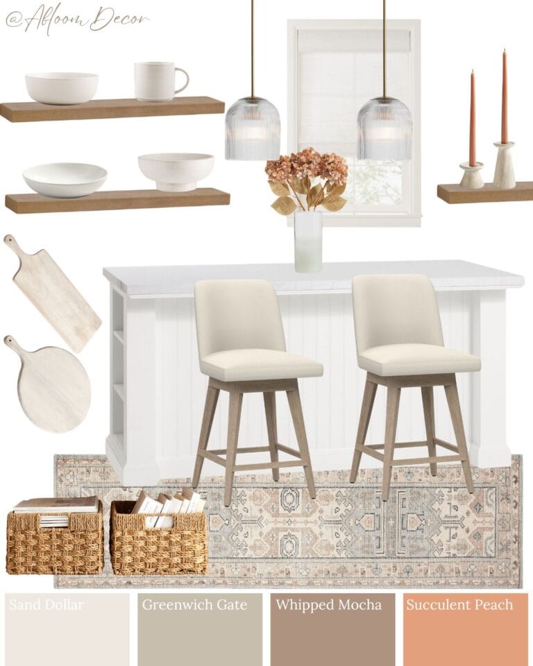 Simple Peach and Pink Kitchen Ideas