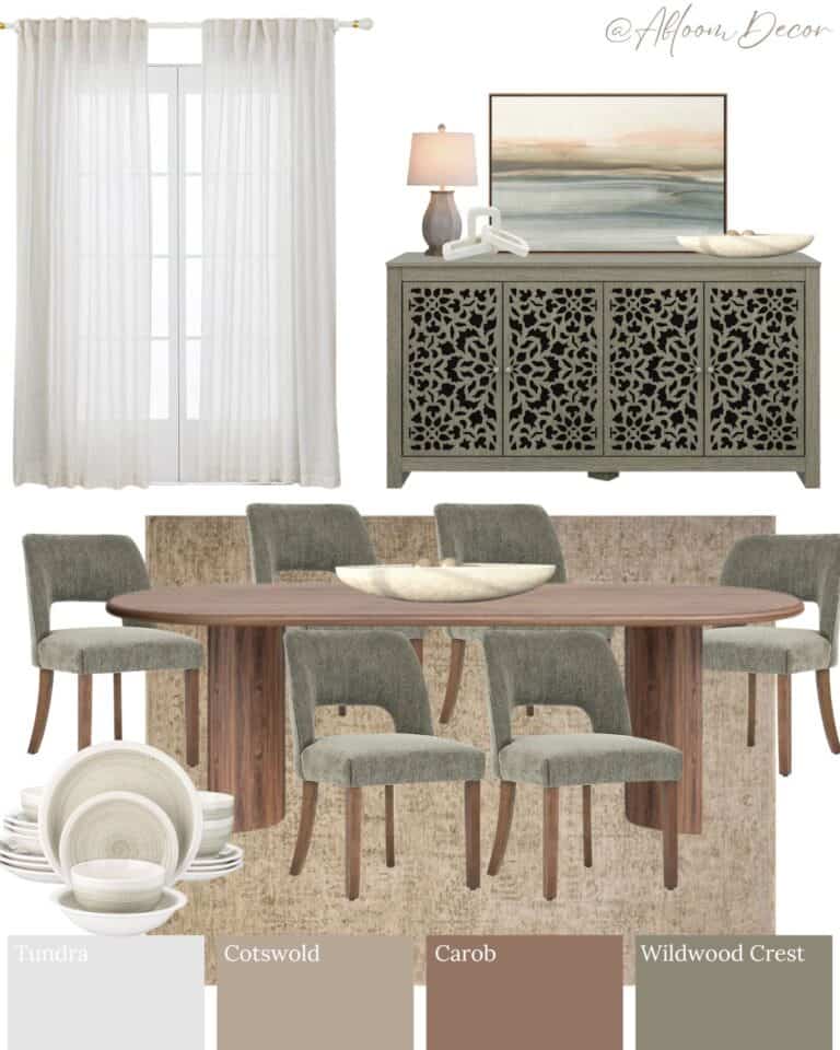 Cozy Green Dining Room Design Ideas