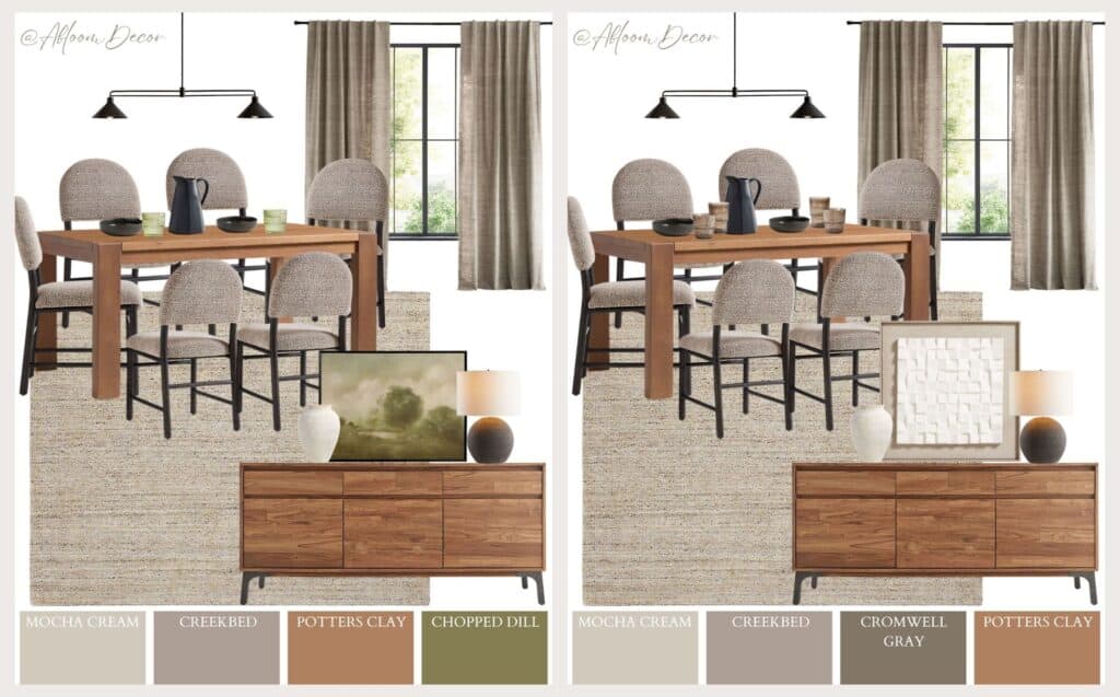Modern Neutral Dining Room Ideas with Warm Finishes
