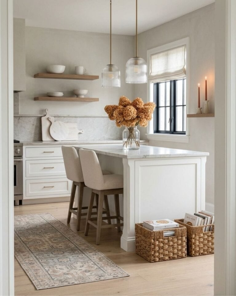 Simple Peach and Pink Kitchen Ideas