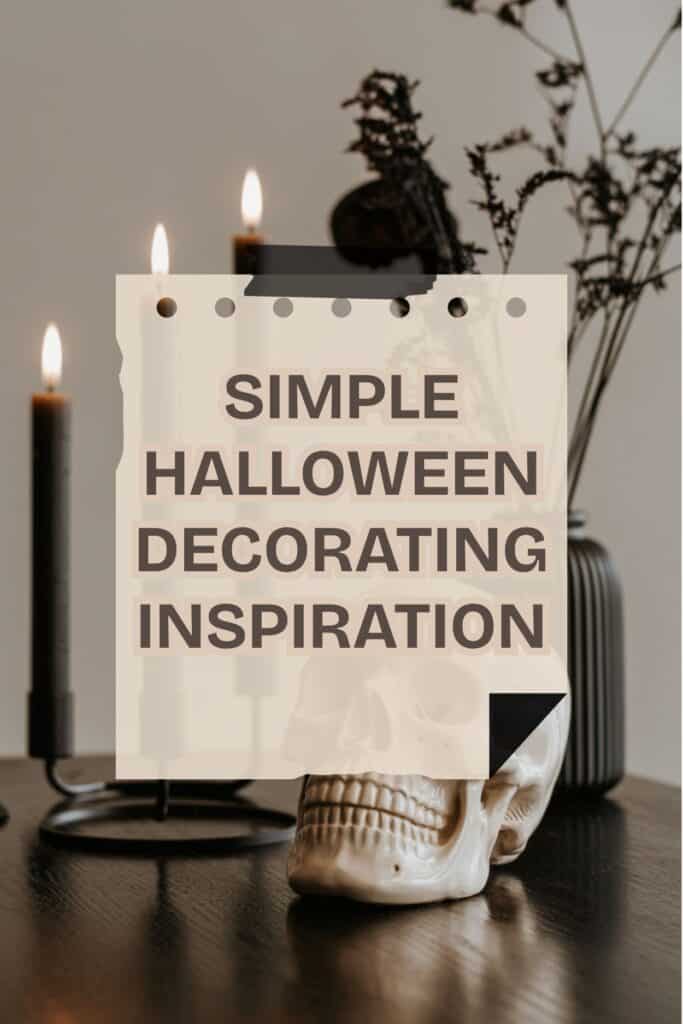 simple halloween decorating inspiration