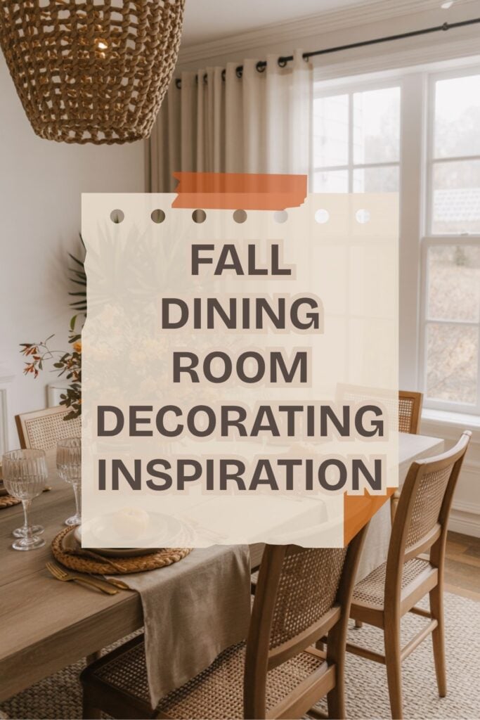 fall dining room decorating inspiration