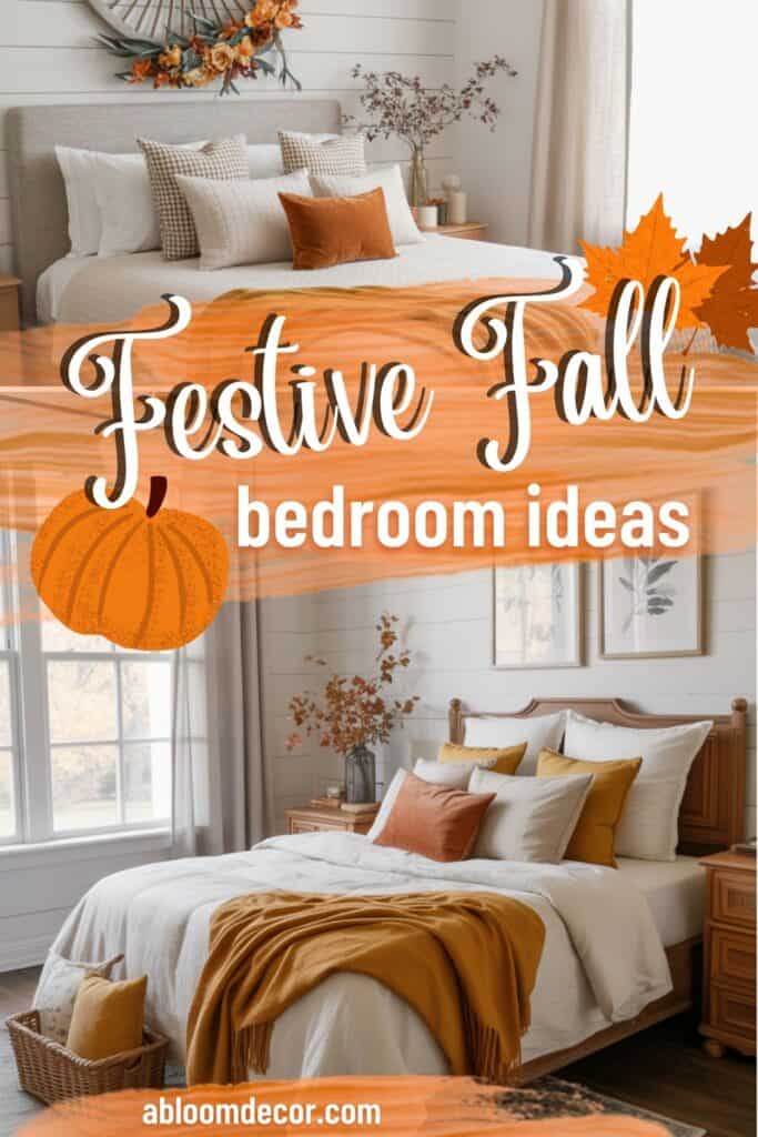 festive fall bedroom ideas