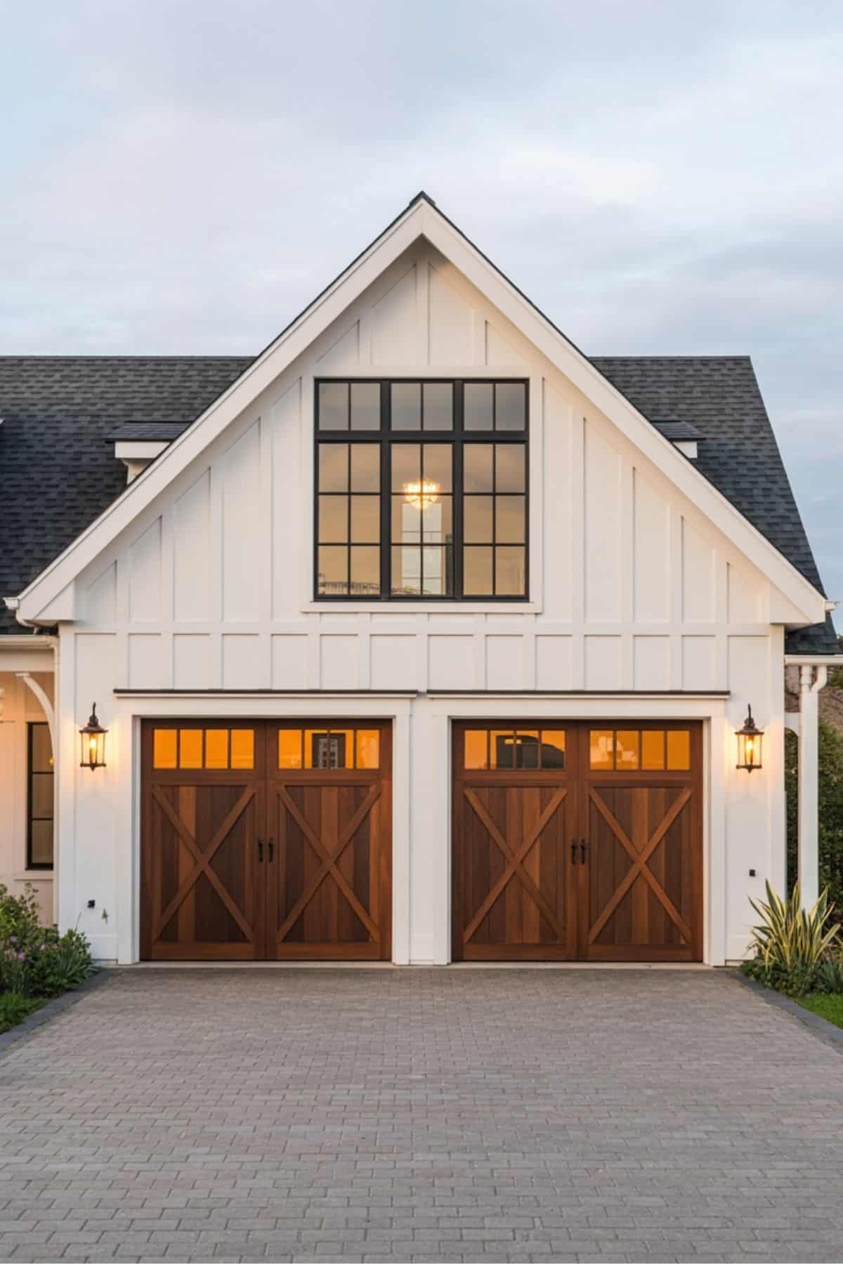 Clean Lines with Warm Wood Contrast