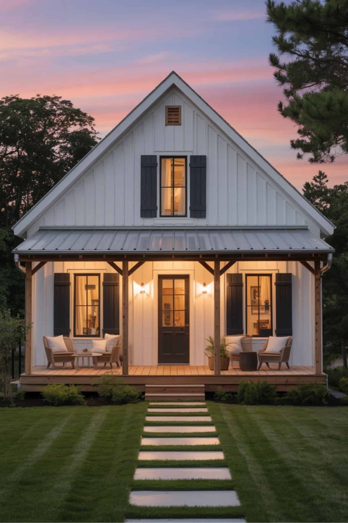 Cozy Porch and Picture-Perfect Symmetry