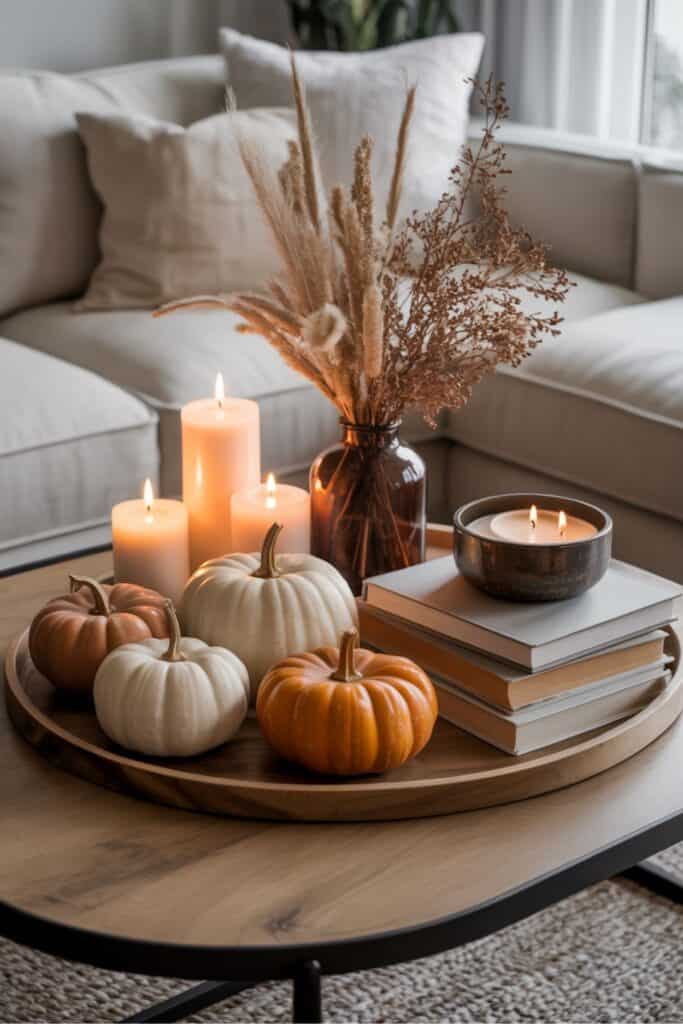 fall living room decor