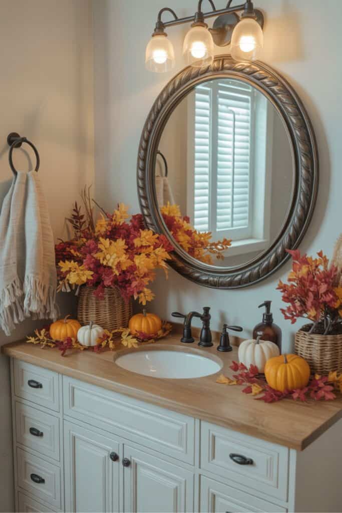 fall bathroom