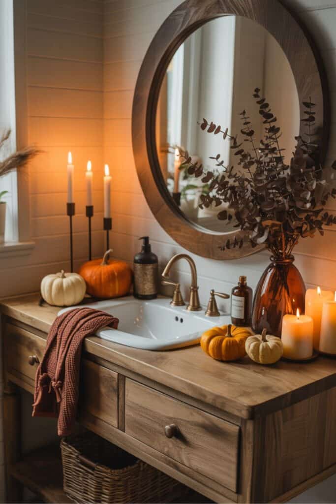 fall bathroom