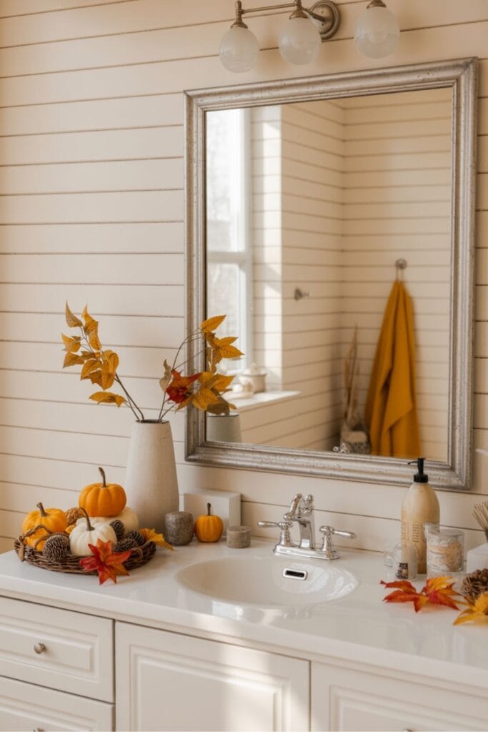 fall bathroom