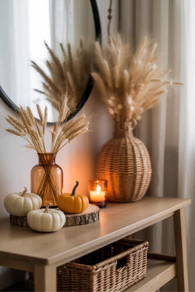 fall entryway decor