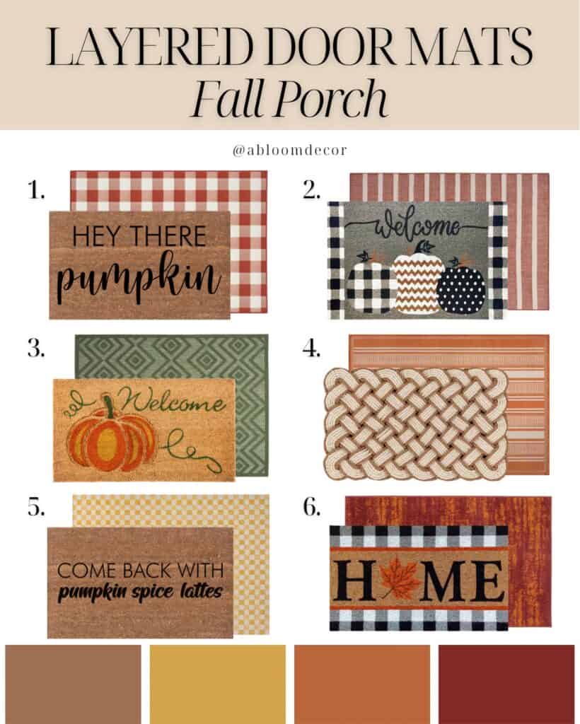 Layered fall doormats