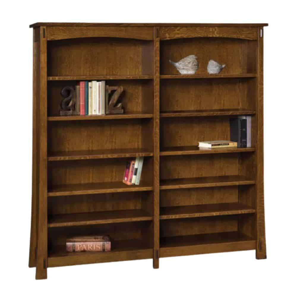 Modesto 10 Shelf 6' Double Bookcase
