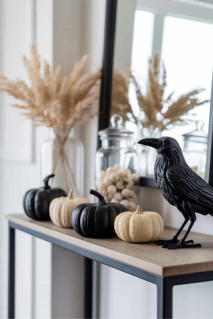 crow or raven figurine for halloween