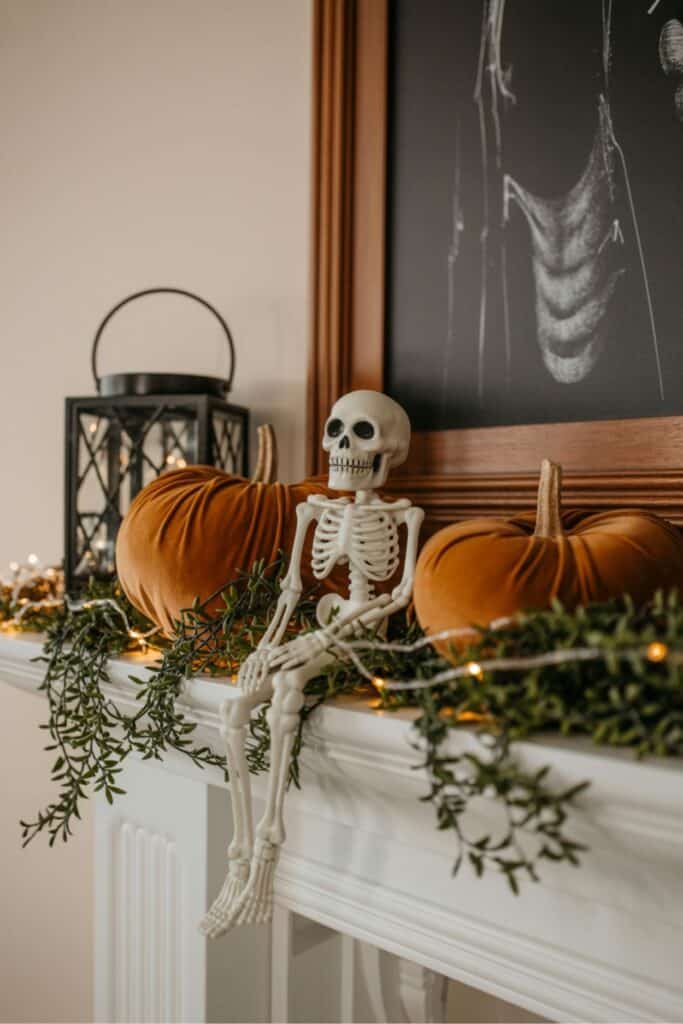 mini skeletons for halloween