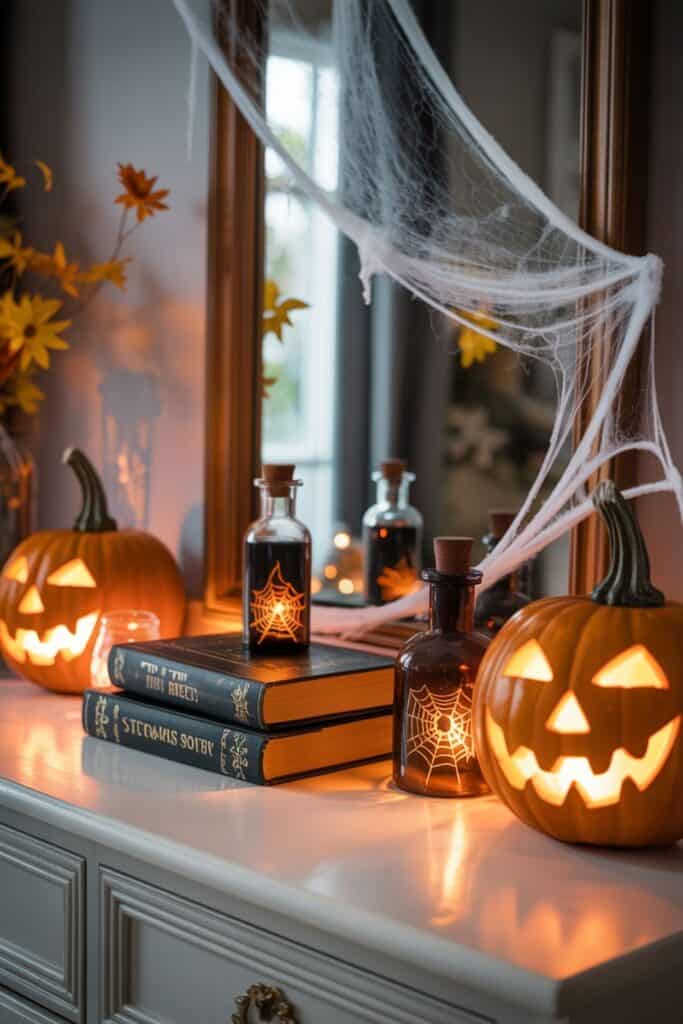 potion bottles and apothecary jars for halloween